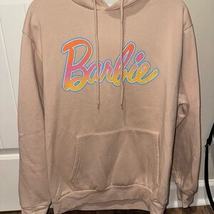 Barbie Tan Hoodie with Logo